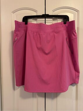 Lane Bryant Livi Pink Athletic Skort with Zip Pockets